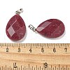 Natural Dyed White Jade Pendants G-K385-04P-01-3