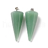 Natural Green Aventurine Pendants G-G848-01P-05-2