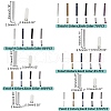 ARRICRAFT 2165Pcs 24 Style Glass Bugle Beads SEED-AR0001-09-2