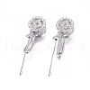 Anti-Tarnish Rhodium Plated 925 Sterling Silver Pendant Bails STER-L058-013P-1