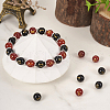 2 Sets 2 Colors Natural Black Agate & Red Agate Beads G-TA0001-45-17