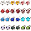 SUNNYCLUE 72Pcs 12 Colors Platinum Alloy Charms RGLA-SC0001-05-1