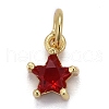 Brass Micro Pave Cubic Zirconia Pendants KK-P192-10-G01-1