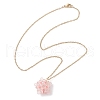 7Pcs 7 Colors Handmade Glass Seed Beaded Star Pendant 304 Stainless Steel Cable Chain Necklaces for Women NJEW-MZ00118-6