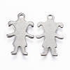 Tarnish Resistant 304 Stainless Steel Pendants STAS-L197-25P-2