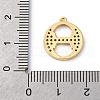 Rack Plating Brass Micro Pave Cubic Zirconia Pendant KK-H449-76G-08-4