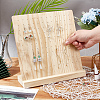 Wood Slanted Back Earring Display Stands EDIS-WH0021-21-3