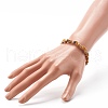 Natural Moss Agate Chip Beads Bracelet for Girl Women BJEW-JB06748-07-3