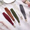 Handmade Macrame Cotton Threads Wrist Strap Pendant Decoration HJEW-JM02623-2