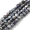 Dyed Natural Cultured Freshwater Pearl Beads Strands PEAR-A006-03B-2