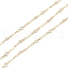 3.28 Feet Handmade Brass Beaded Chains X-CHC-I006-03G-1