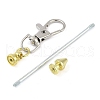 Metal Beadable Pendant Decorations KEYC-D288-01G-4