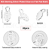Beebeecraft 30Pcs Alloy Pinch Bails FIND-BBC0001-72B-2