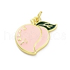 Brass Enamel Pendants KK-U066-05A-G-1