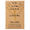 2Pcs 2 Styles Stainless Steel Sun/Moon Pendant Cable Chain Couple Necklaces for Women Men PW-WG7A197-01-1