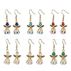 Angel Handmade Glass Seed Beads Dangle Earrings for Women EJEW-MZ00395-2