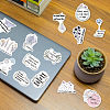 50Pcs Floral PVC Self Adhesive Cartoon Stickers STIC-B001-09B-8