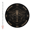 CRASPIRE 1Pc Cone/Spike/Pendulum Natural Rose Quartz Stone Pendants DIY-CP0007-74G-1