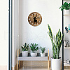 MDF Printed Wall Clock HJEW-WH0058-020-7