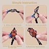 Adjustable Braided Nylon Cord Macrame Pouch Necklace Making NJEW-SW00019-02-4