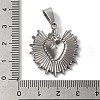 Non-Tarnish 304 Stainless Steel Pendants STAS-L081-035P-3