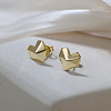 925 Sterling Silver Stud Earrings EJEW-C146-03G-1