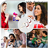 Beebeecraft 4 Pairs Sport Ball Alloy Stud Earrings for Women EJEW-BBC0001-52A-6