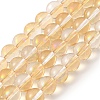 Transparent Electroplate Glass Beads Strands GLAA-T032-T6mm-C13-1