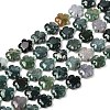 Natural Moss Agate Beads Strands G-NH0009-A01-02-2