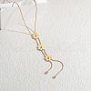Daisy Flower 304 Stainless Steel Chain Necklaces FS-WGEC3D7-04-2