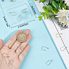 Beebeecraft 16Pcs 2 Colors Brass Micro Pave Clear Cubic Zirconia Earring Hooks KK-BBC0008-07-3