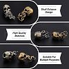SUPERFINDINGS 2Pcs 2 Colors Brass European Beads KK-FH0004-59-4