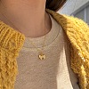 Bowknot 925 Sterling Silver Pendant Necklaces for Women NJEW-F338-04G-3