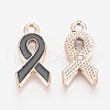 Golden Plated Enamel Pendants KY-WH0007-A06-2
