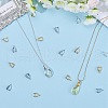 SUNNYCLUE 120Pcs 3 Colors Grade AA Brass Ice Pick Pinch Bails for Pendant Making KK-SC0005-19-4