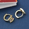 Brass Micro Pave Clear Cubic Zirconia Hoop Earrings EJEW-D323-02G-3