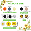 AHADERMAKER 10 Style Silicone Beads SIL-GA0001-07-3