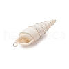 Copper Wire Wrapped Natural Spiral Shell Big Pendants PALLOY-JF03397-01-5