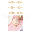 CHGCRAFT 6 Sets Brass Micro Pave Cubic Zirconia Fold Over Clasps KK-CA0002-73-9
