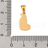 Christmas Theme 304 Stainless Steel Pendants STAS-R007-01J-G-3