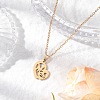 Mother's Day 304 Stainless Steel Pendant Necklace NJEW-TA00194-01-1