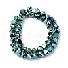 Electroplate Glass Beads Strands EGLA-I017-04-FP02-2