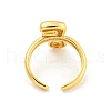 Brass Letter Open Cuff Rings for Women RJEW-G313-01F-G-3