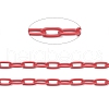 Eco-friendly Spray Painted Handmade Brass Paperclip Chains KK-J276-19-P10-2