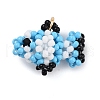 Seed Beads Beaded Charms PALLOY-MZ00382-2