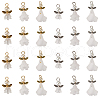  30Pcs 6 Styles Angel Frosted Acrylic Pendants FIND-TA0002-86-9
