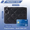 CRASPIRE 2Pcs 2 Colors Rhombus Pattern PU Leather Zip Pouches ABAG-CP0001-05-2