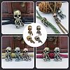 SUPERFINDINGS 2Pcs 2 Colors Brass European Beads KK-FH0004-59-6