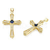 Brass Micro Pave Cubic Zirconia Pendants KK-N227-86D-3