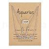 3Pcs 3 Styles Alloy Crystal Rhinestone Constellation Pendant Necklaces Sets WGEBB06-22-1
